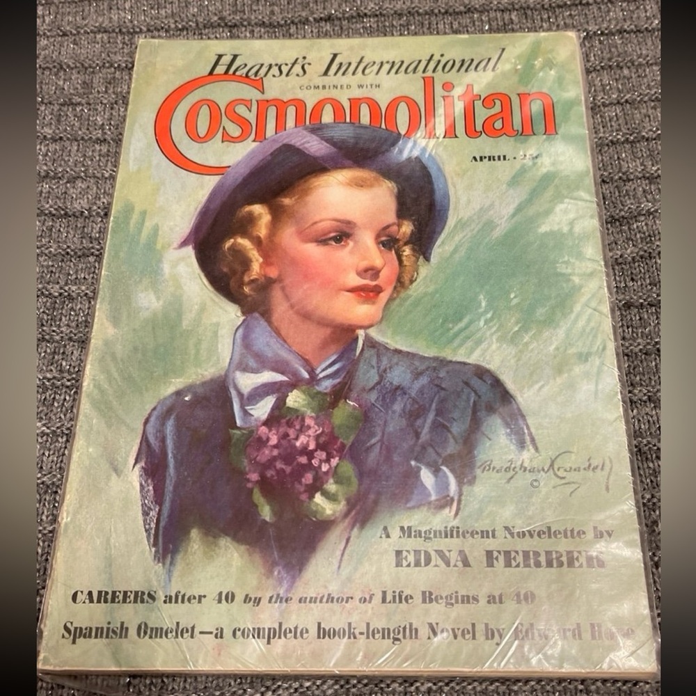 1937 RARE April issue Hearst's International Cosmopolitan magazine VTG Antique